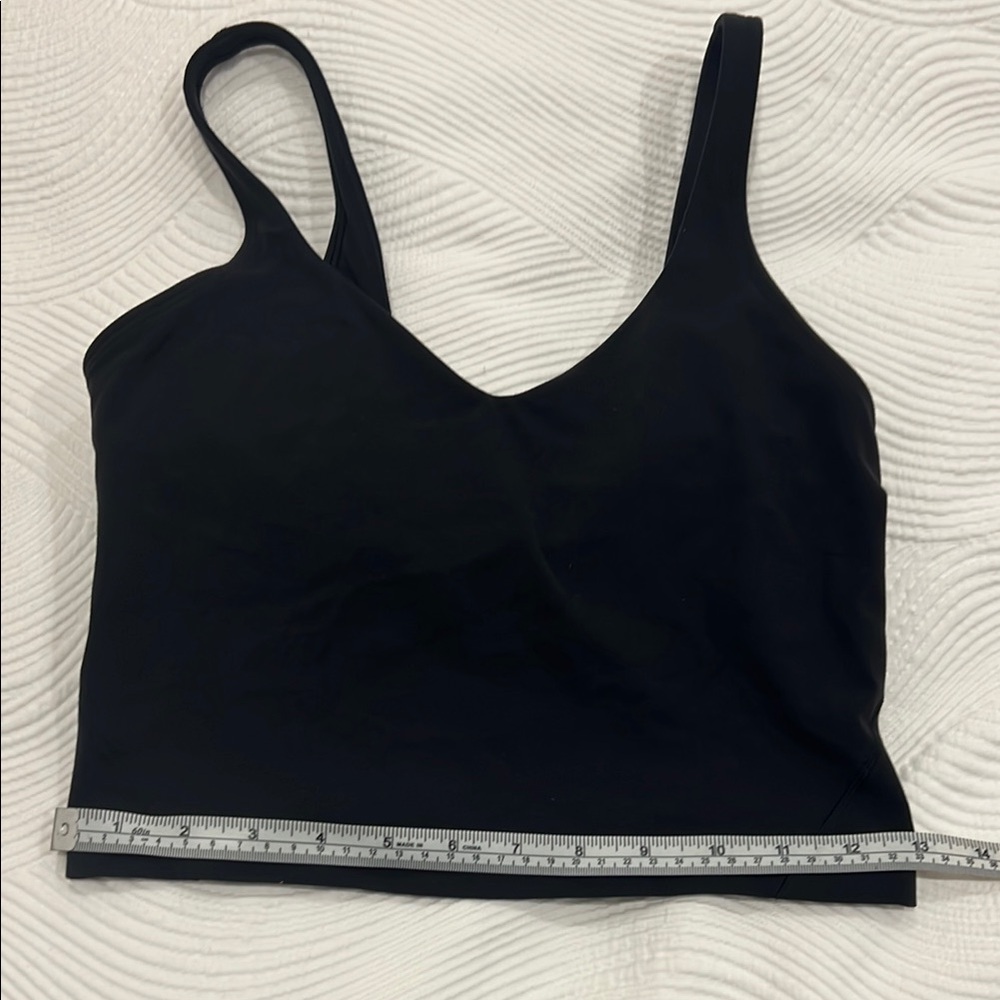 Lululemon Align Black Crop Top size 6